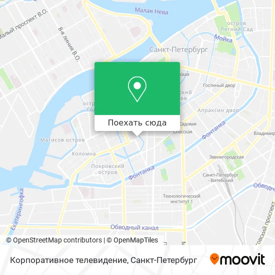 Карта Корпоративное телевидение