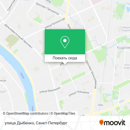 Карта улица Дыбенко
