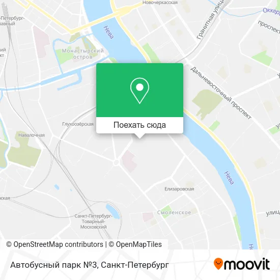 Карта Автобусный парк №3