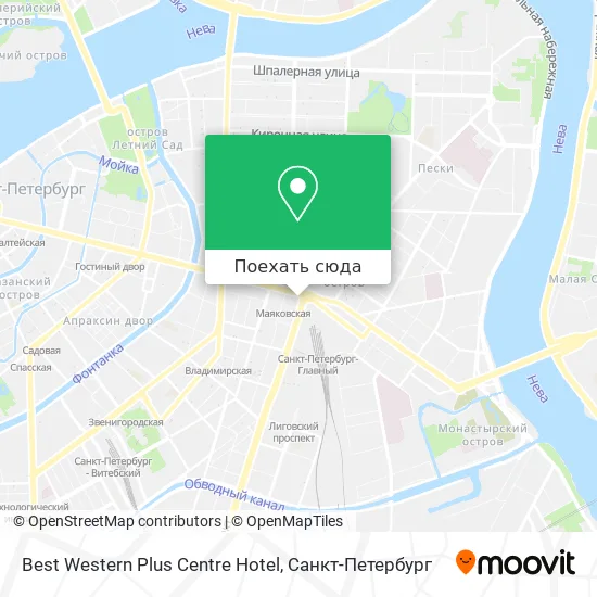 Карта Best Western Plus Centre Hotel