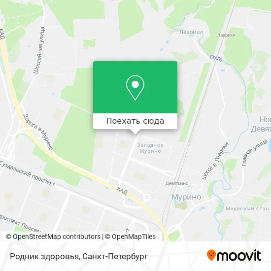 Карта Родник здоровья