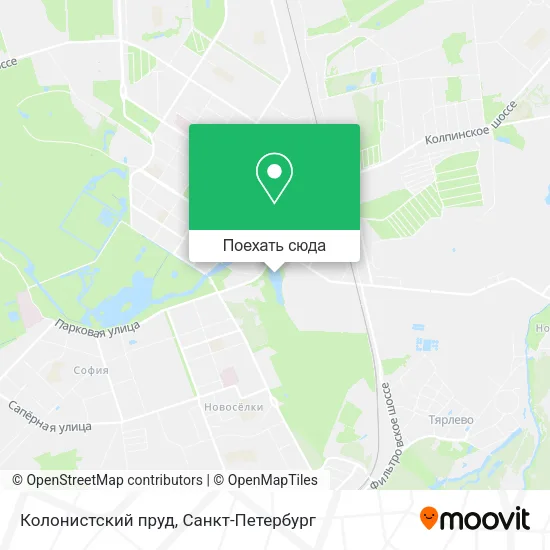 Карта Колонистский пруд