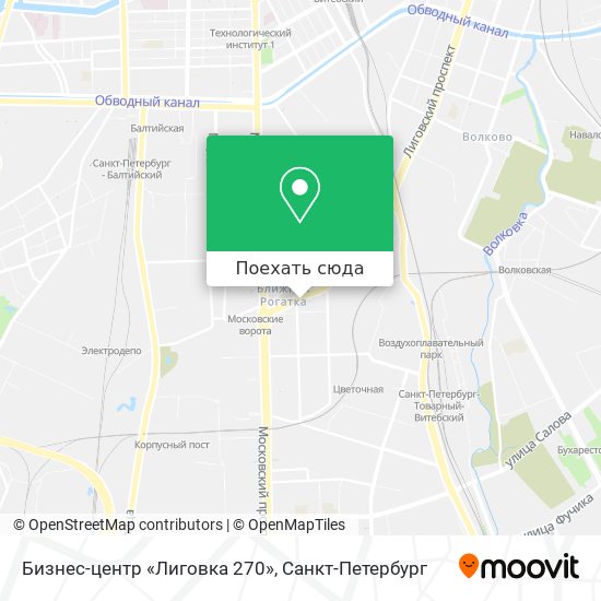 Карта Бизнес-центр «Лиговка 270»