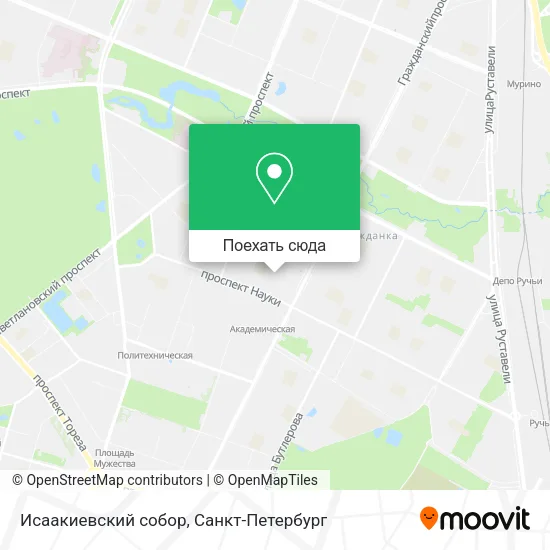 Карта Исаакиевский собор