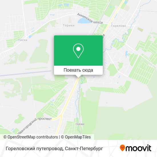 Карта Гореловский путепровод