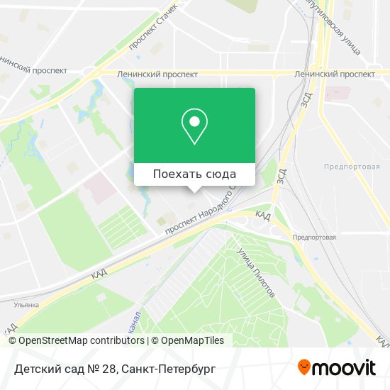Карта Детский сад № 28