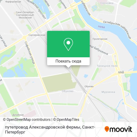 Карта путепровод Александровской Фермы