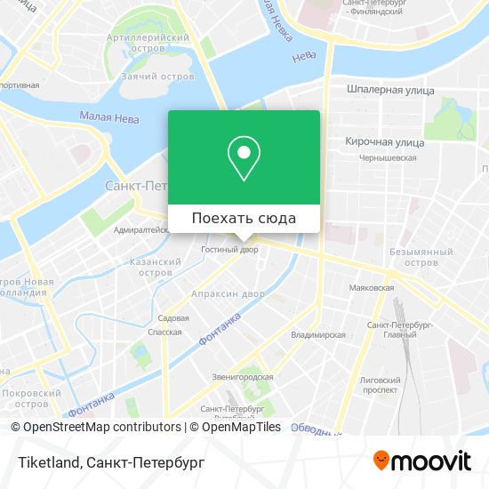 Карта Tiketland