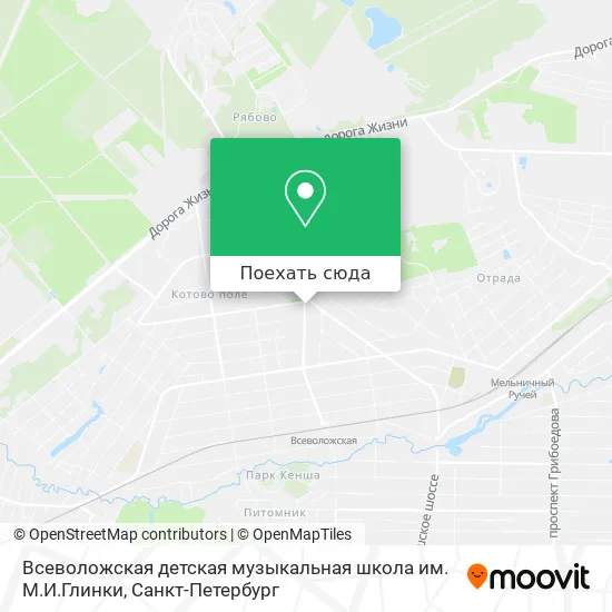 Карта Всеволожская детская музыкальная школа им. М.И.Глинки
