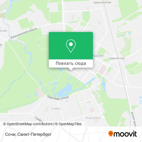 Карта Сочи
