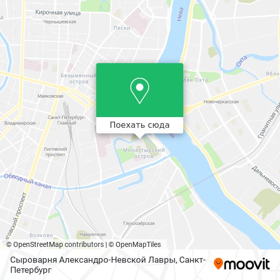 Карта Сыроварня Александро-Невской Лавры