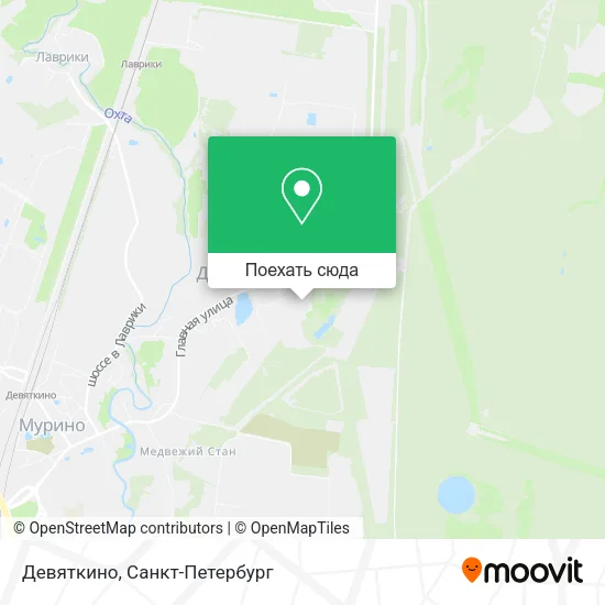 Карта Девяткино