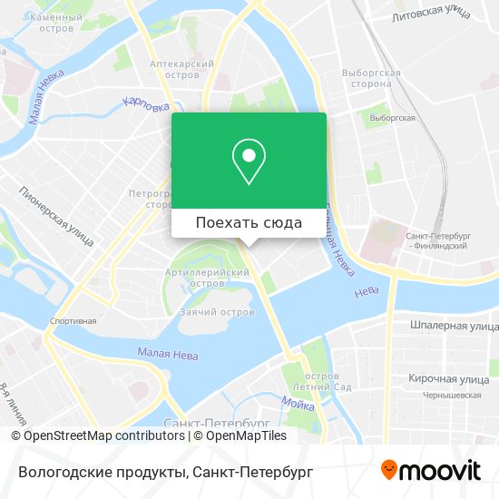 Карта Вологодские продукты
