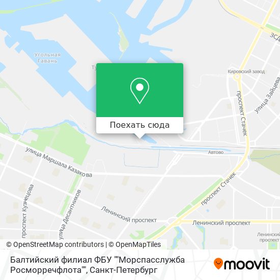 Карта Балтийский филиал ФБУ ""Морспасслужба Росморречфлота""