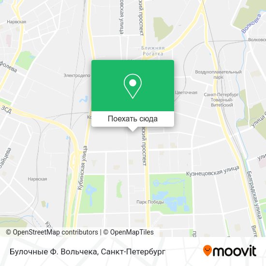 Карта Булочные Ф. Вольчека