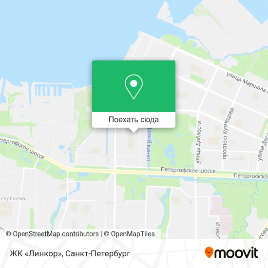 Карта ЖК «Линкор»