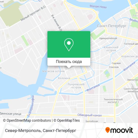 Карта Север-Метрополь