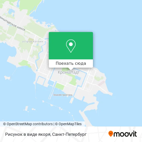 Карта Рисунок в виде якоря