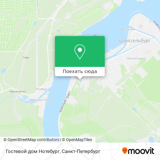 Карта Гостевой дом Нотебург