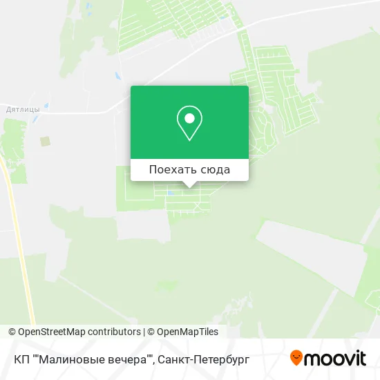 Карта КП ""Малиновые вечера""