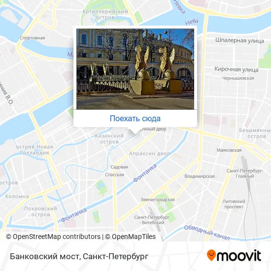 Карта Банковский мост