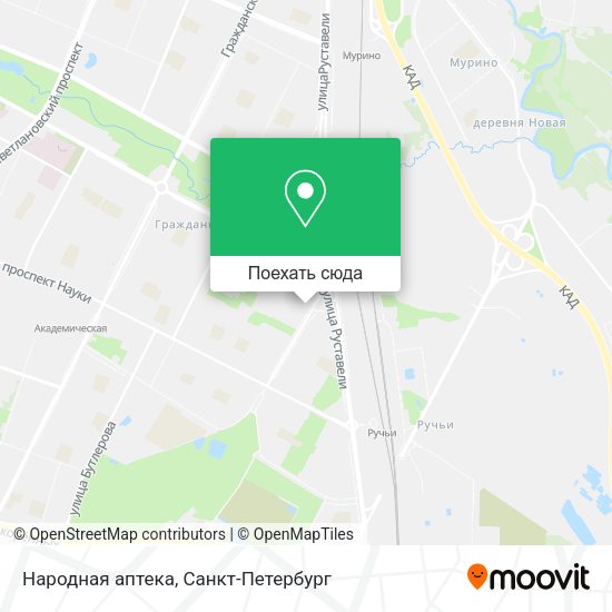 Карта Народная аптека