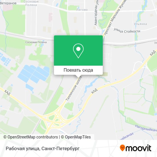 Карта Рабочая улица