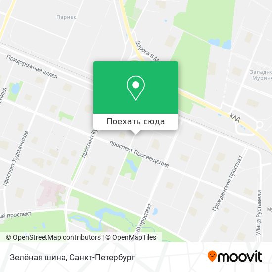 Карта Зелёная шина