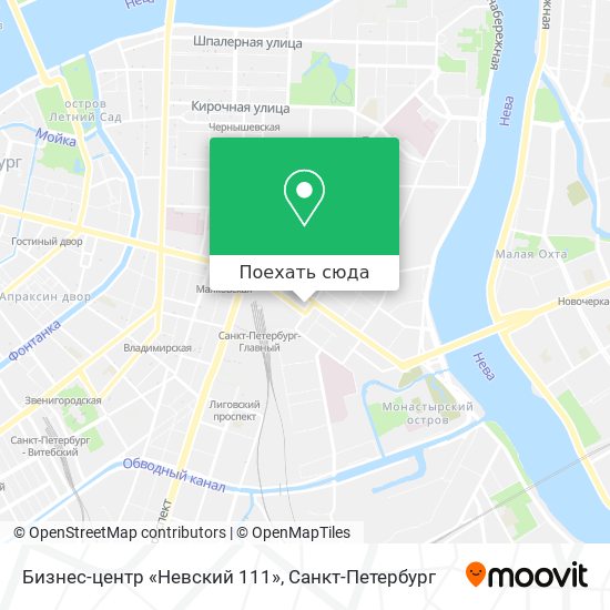 Карта Бизнес-центр «Невский 111»
