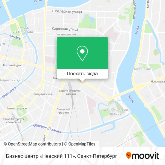 Карта Бизнес-центр «Невский 111»