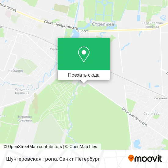 Карта Шунгеровская тропа