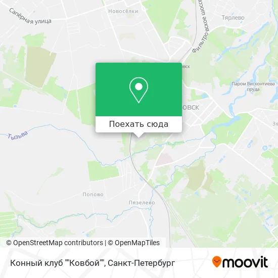 Карта Конный клуб ""Ковбой""