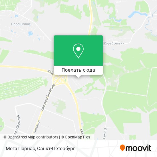 Карта Мега Парнас
