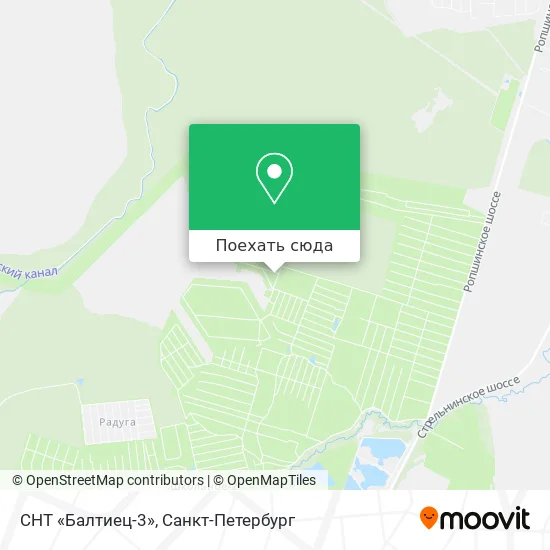 Карта СНТ «Балтиец-3»