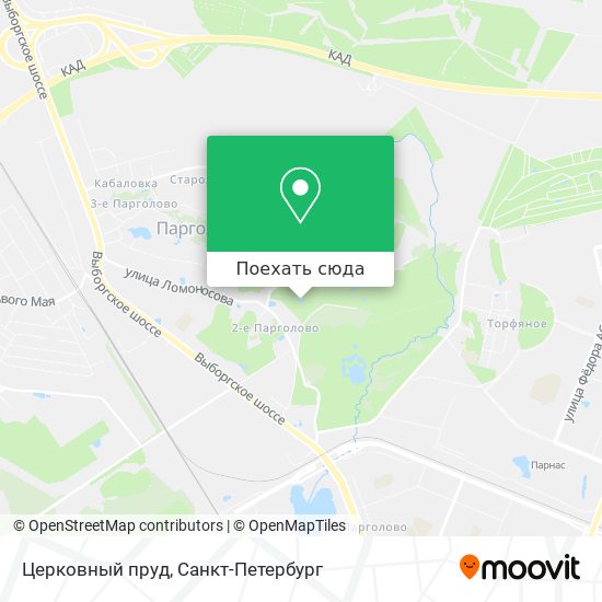Карта Церковный пруд