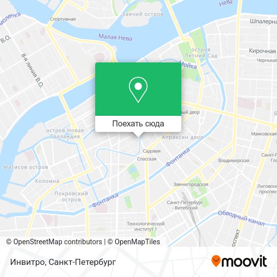 Карта Инвитро