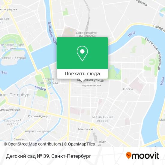 Карта Детский сад № 39