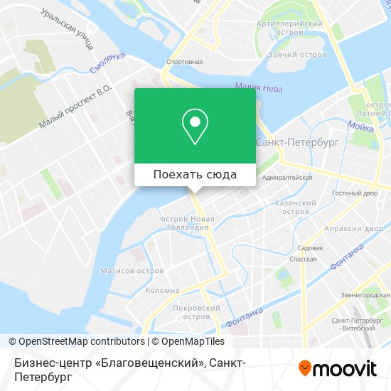 Карта Бизнес-центр «Благовещенский»