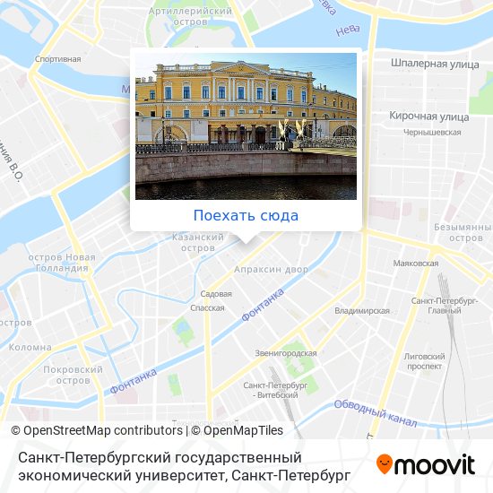 Карта Санкт-Петербургский государственный экономический университет