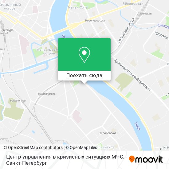 Карта Центр управления в кризисных ситуациях МЧС