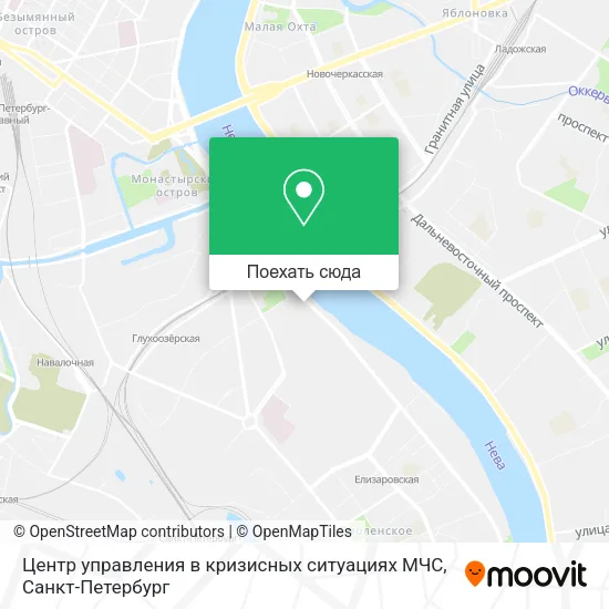 Карта Центр управления в кризисных ситуациях МЧС