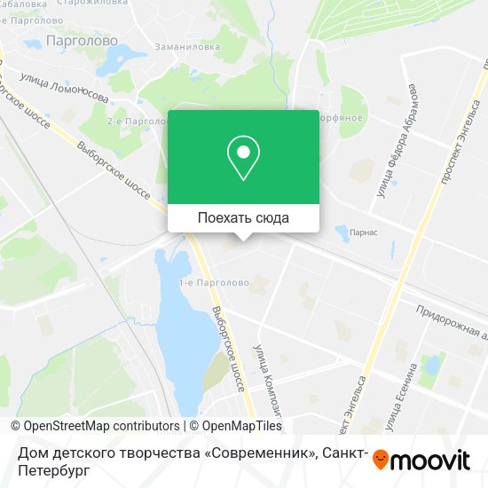 Карта Дом детского творчества «Современник»