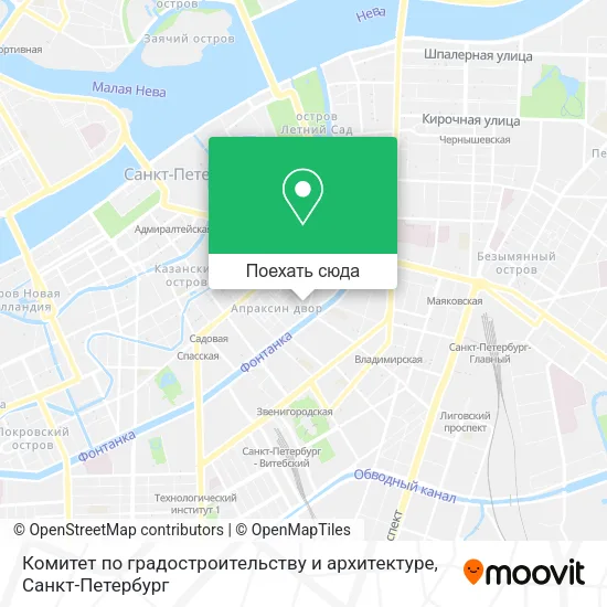 Карта Комитет по градостроительству и архитектуре