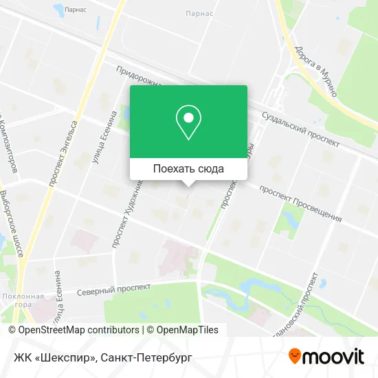 Карта ЖК «Шекспир»