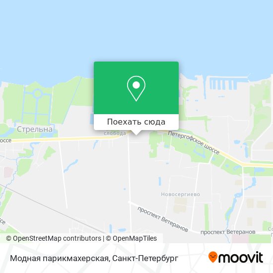 Петергофское шоссе карта спб