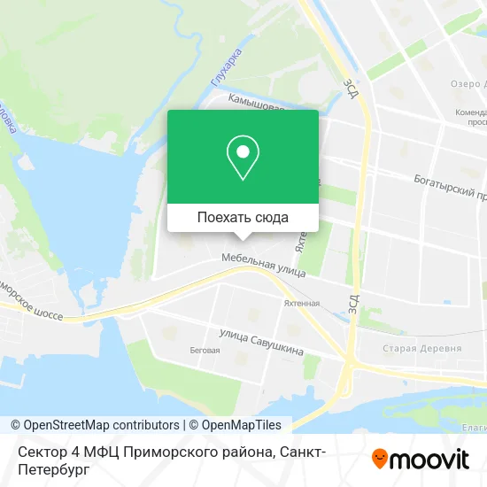 Карта Сектор 4 МФЦ Приморского района