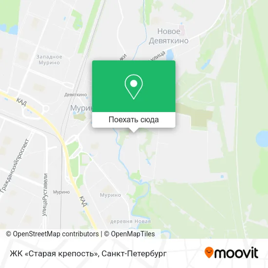 Карта ЖК «Старая крепость»