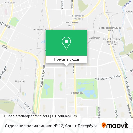 Карта Отделение поликлиники № 12