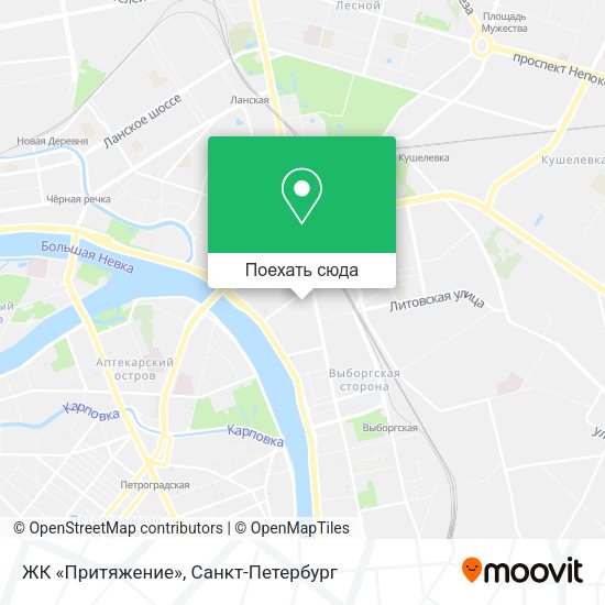 Карта ЖК «Притяжение»