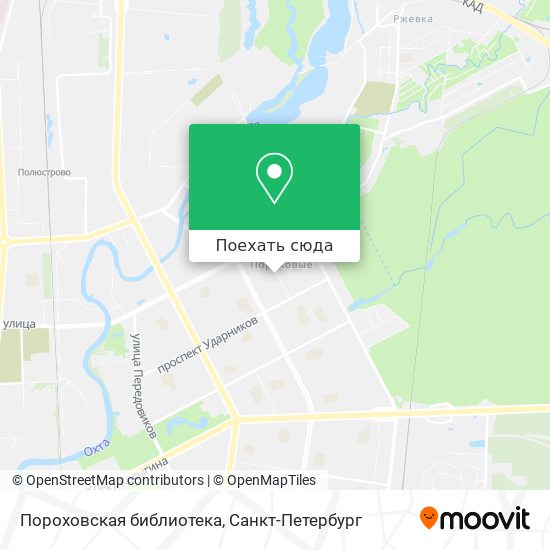 Карта Пороховская библиотека